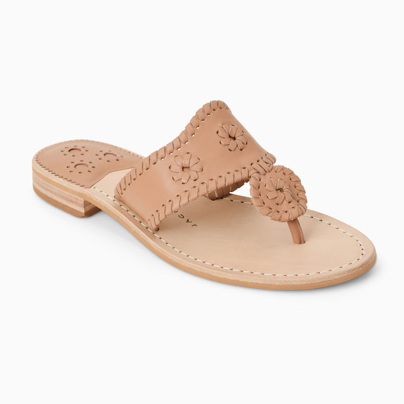 Jacks Leather Flat Sandal