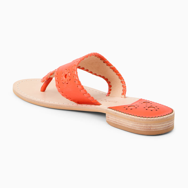 Jacks Leather Flat Sandal