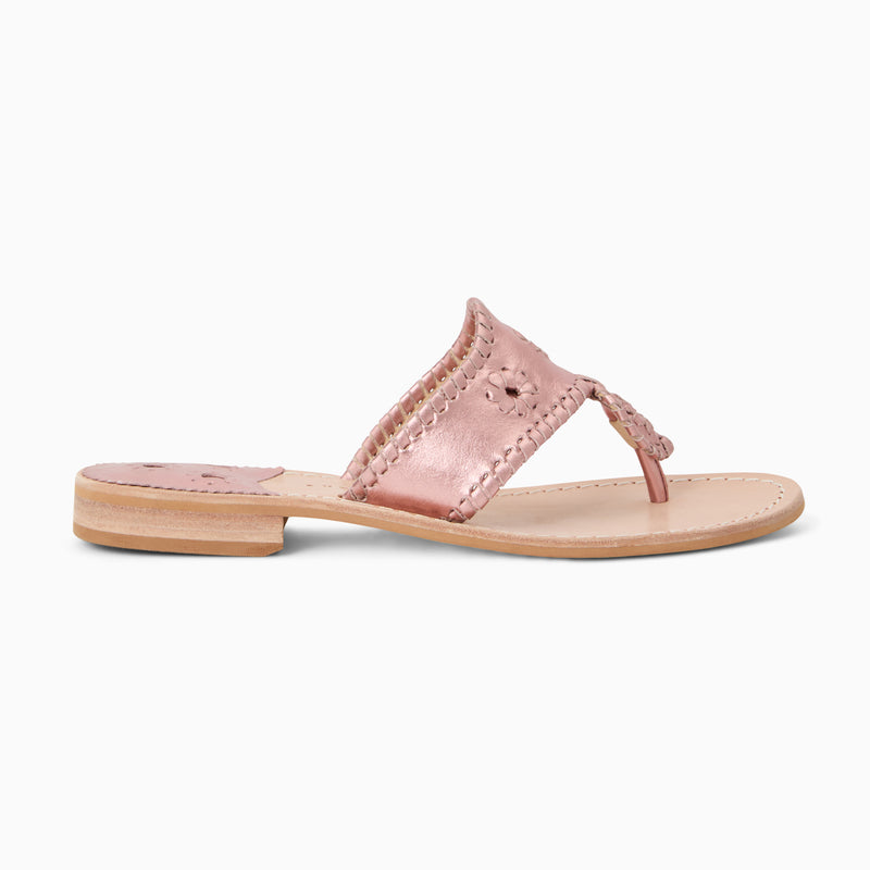 Jacks Wide Width Leather Flat Sandal