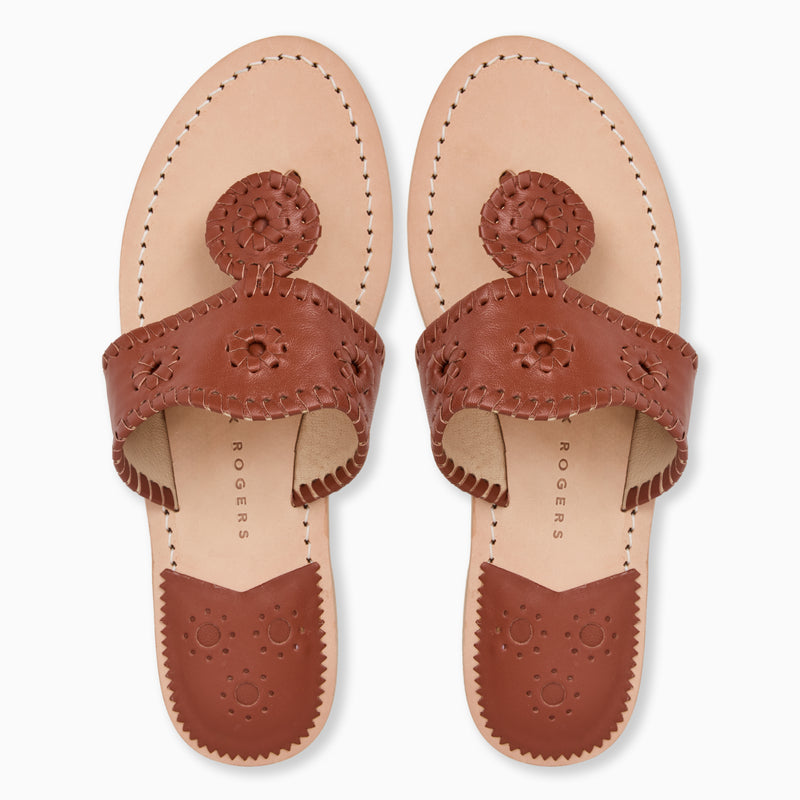 Jacks Leather Flat Sandal