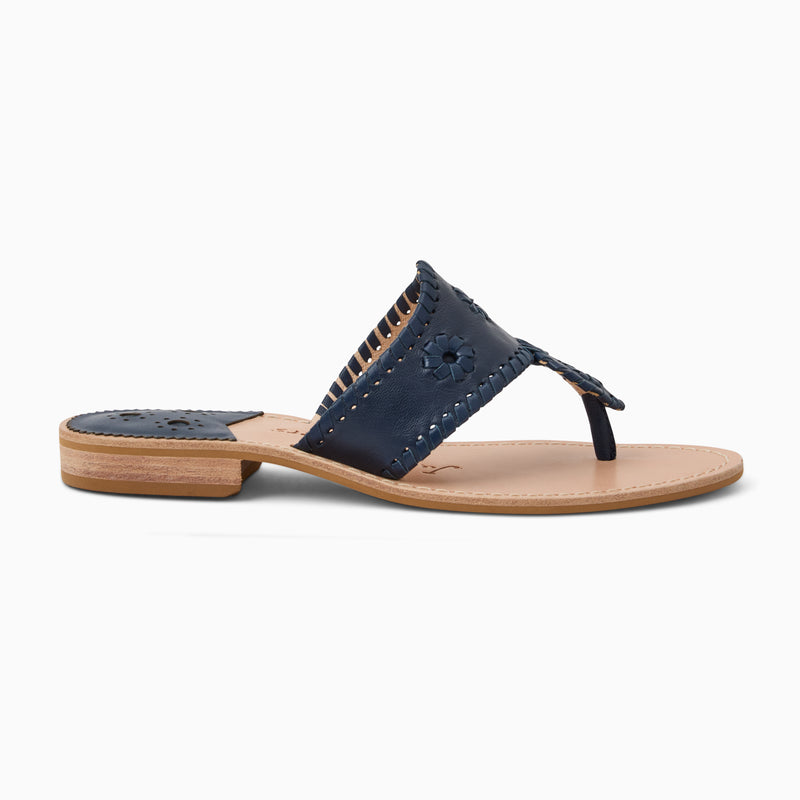 Jacks Leather Flat Sandal