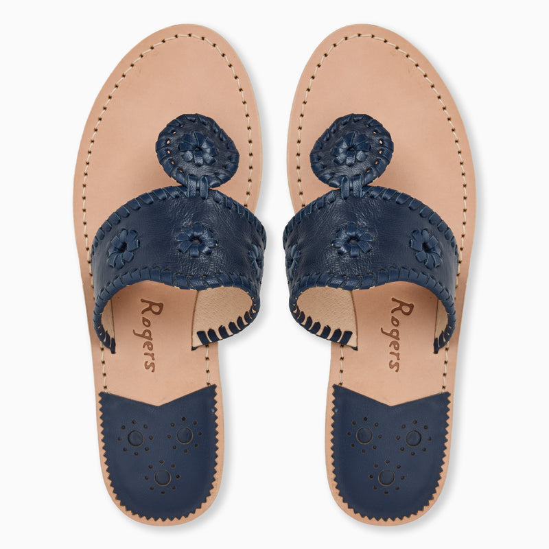 Jacks Wide Width Leather Flat Sandal
