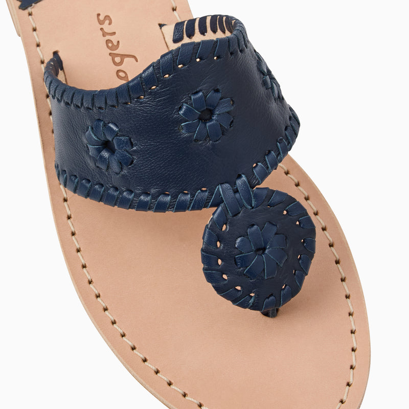 Jacks Wide Width Leather Flat Sandal