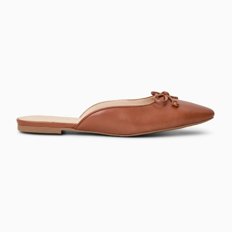 Ginny Leather Flat Mule