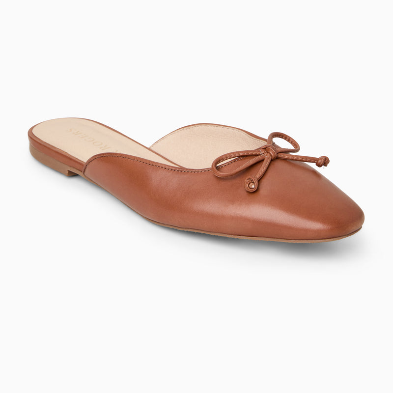Ginny Leather Flat Mule