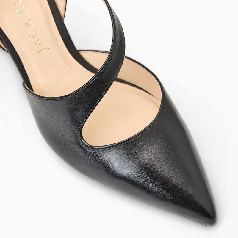 Ansley Leather Pump Heel