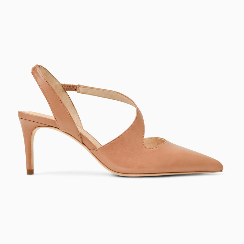 Ansley Leather Pump Heel