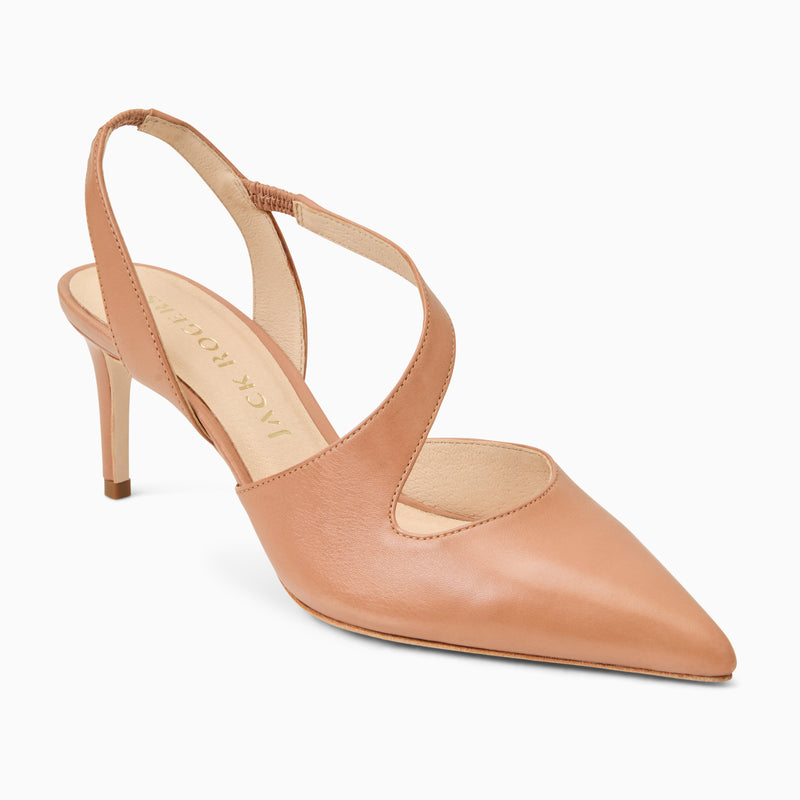 Ansley Leather Pump Heel