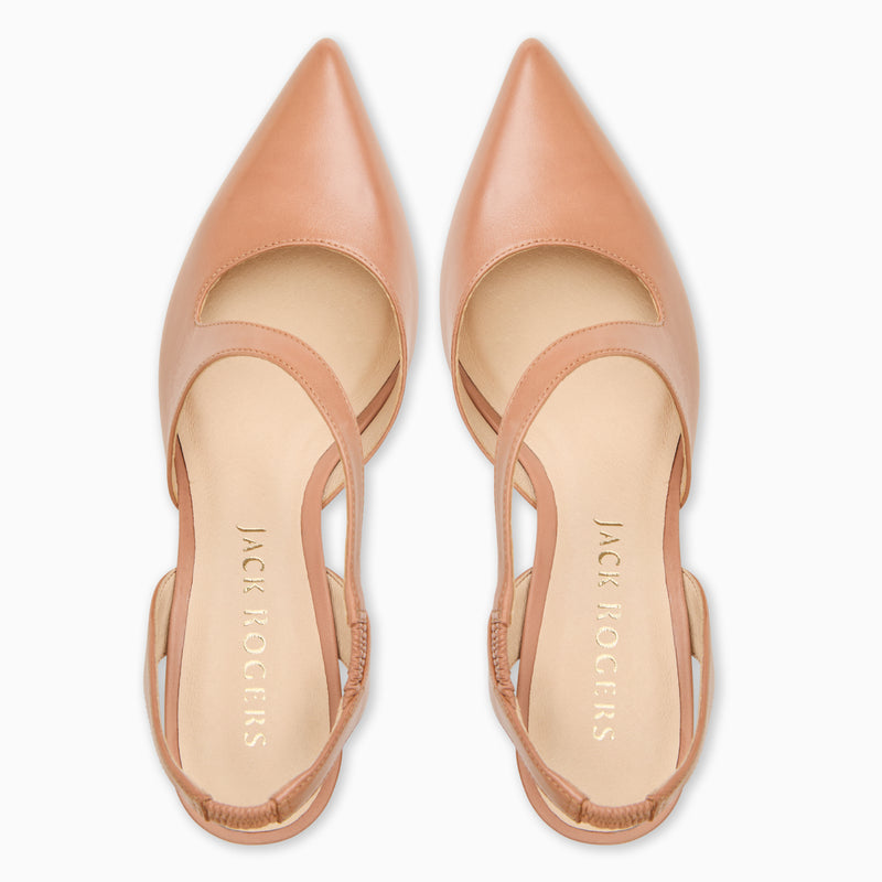 Ansley Leather Pump Heel