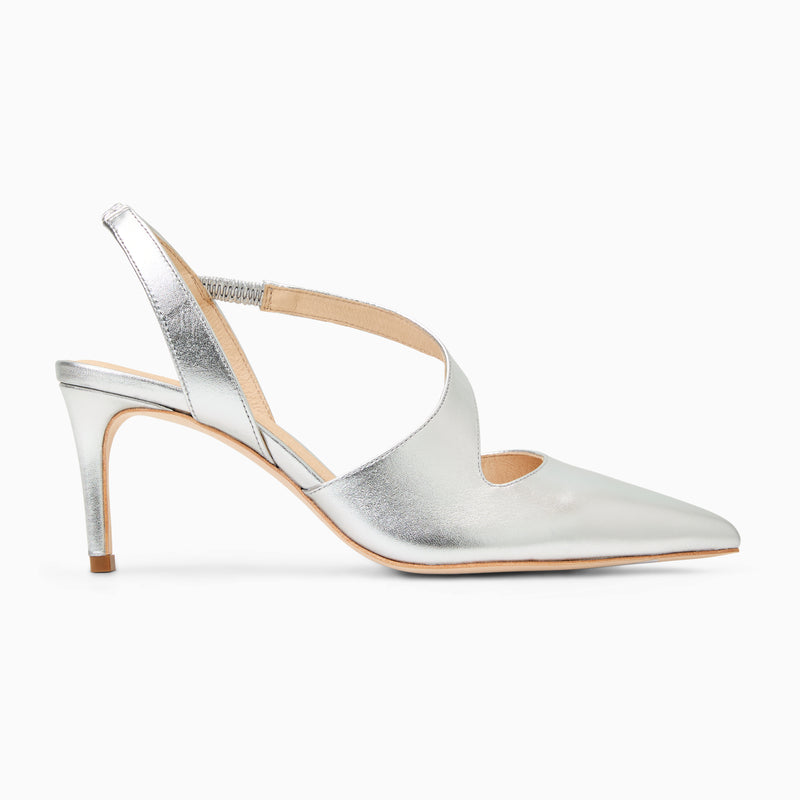 Ansley Leather Pump Heel