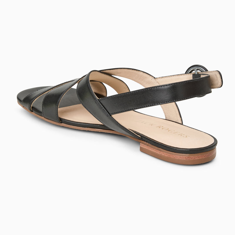Erin Leather Flat Sandal