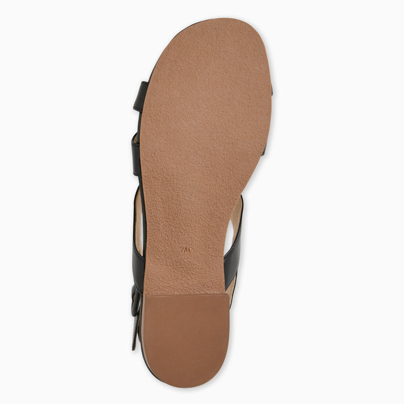 Erin Leather Flat Sandal