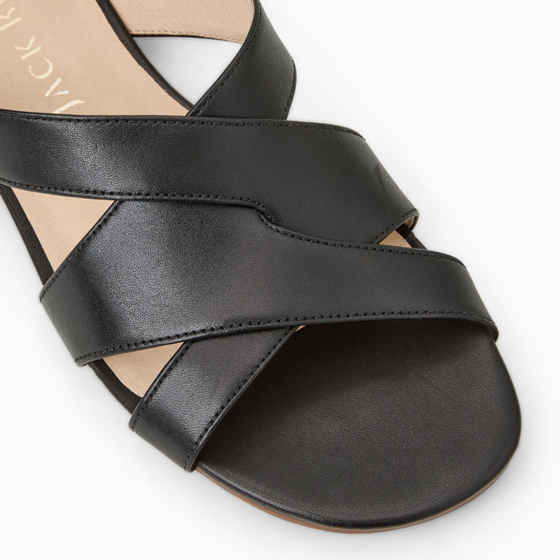 Erin Leather Flat Sandal