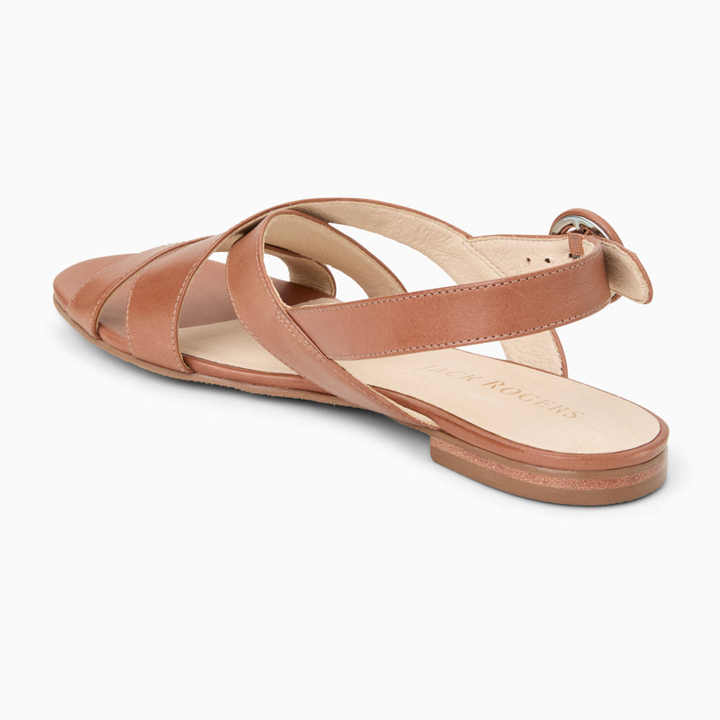 Erin Leather Flat Sandal