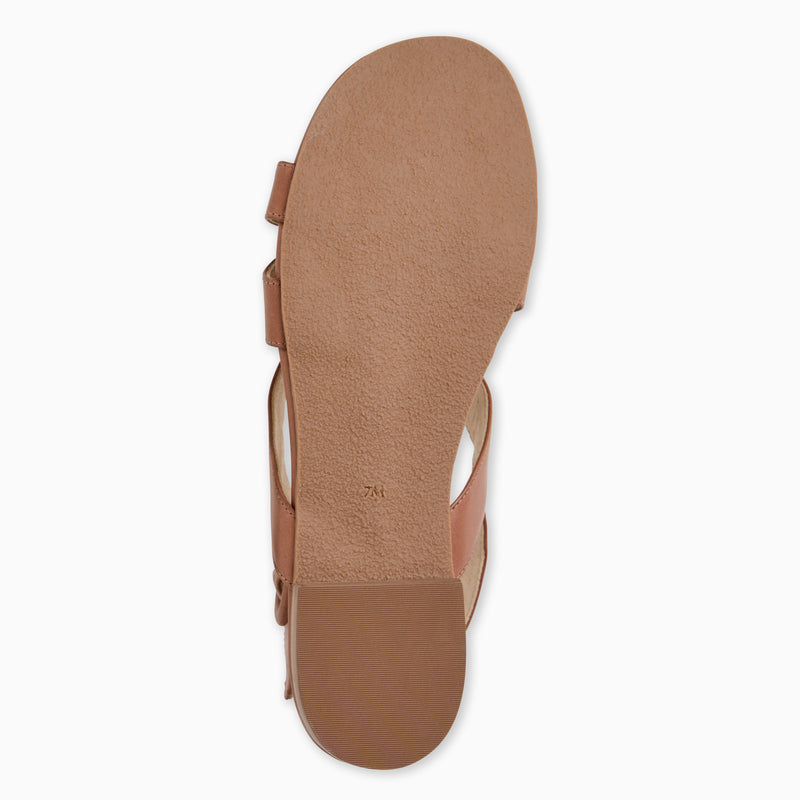 Erin Leather Flat Sandal
