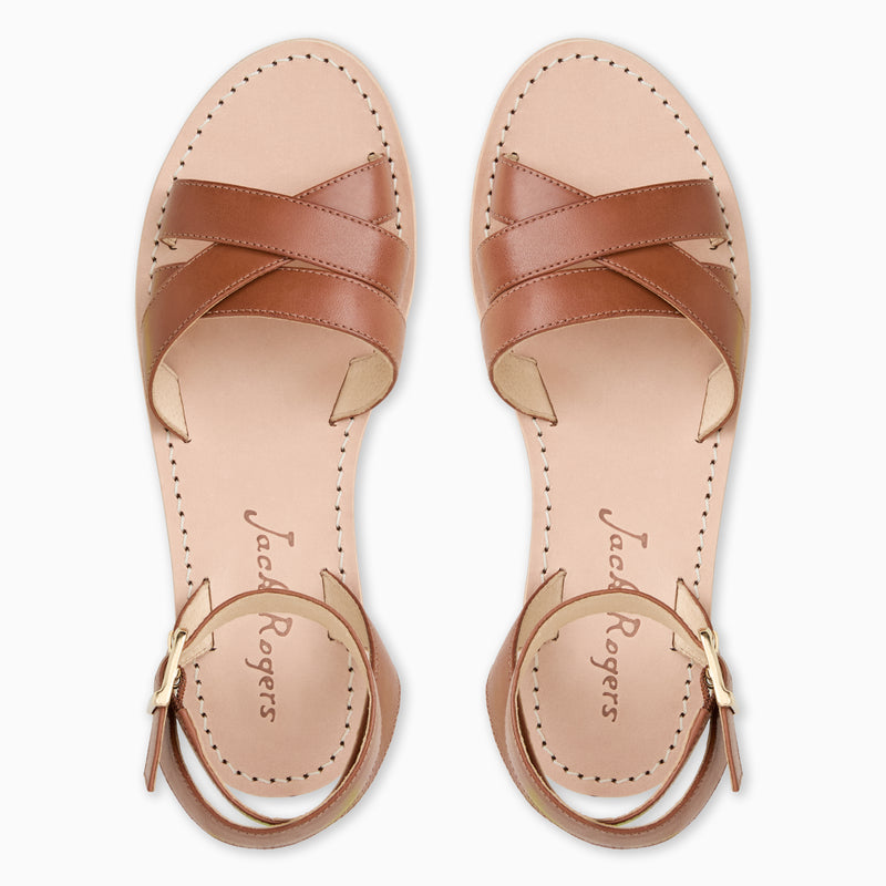 Patti Leather Flat Sandal