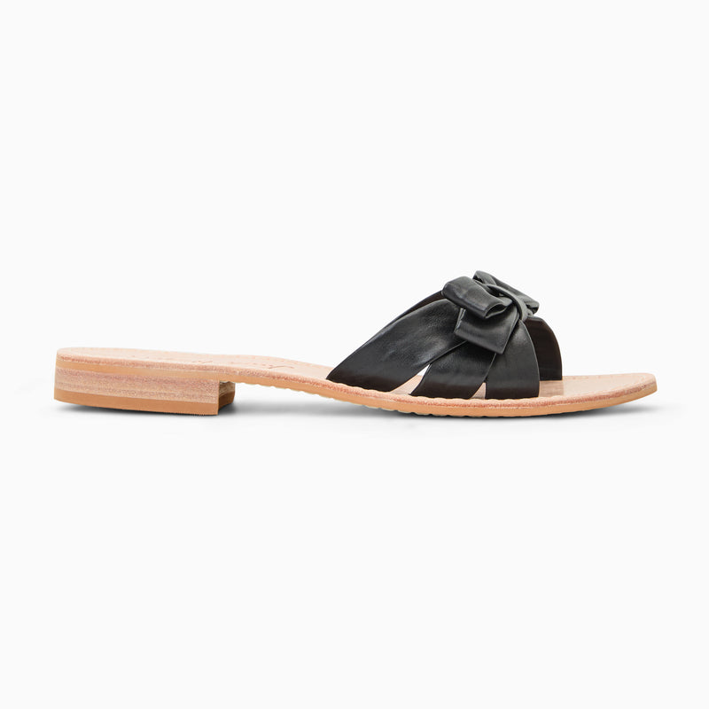 Brightly Bow Leather Sandal