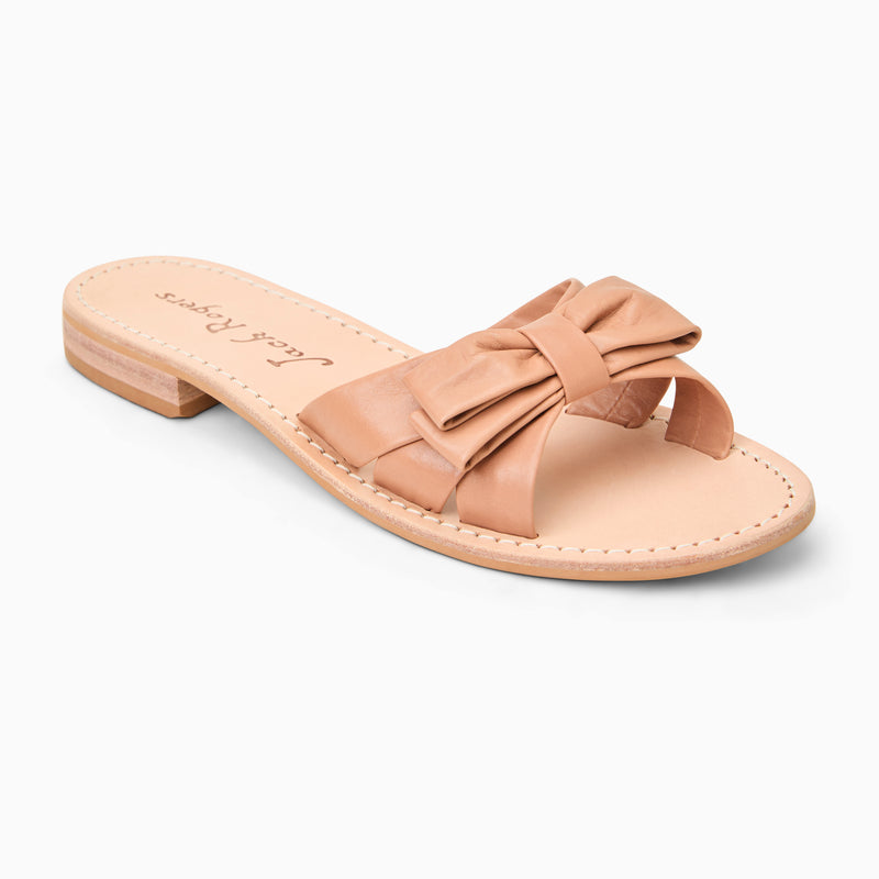 Brightly Bow Leather Sandal