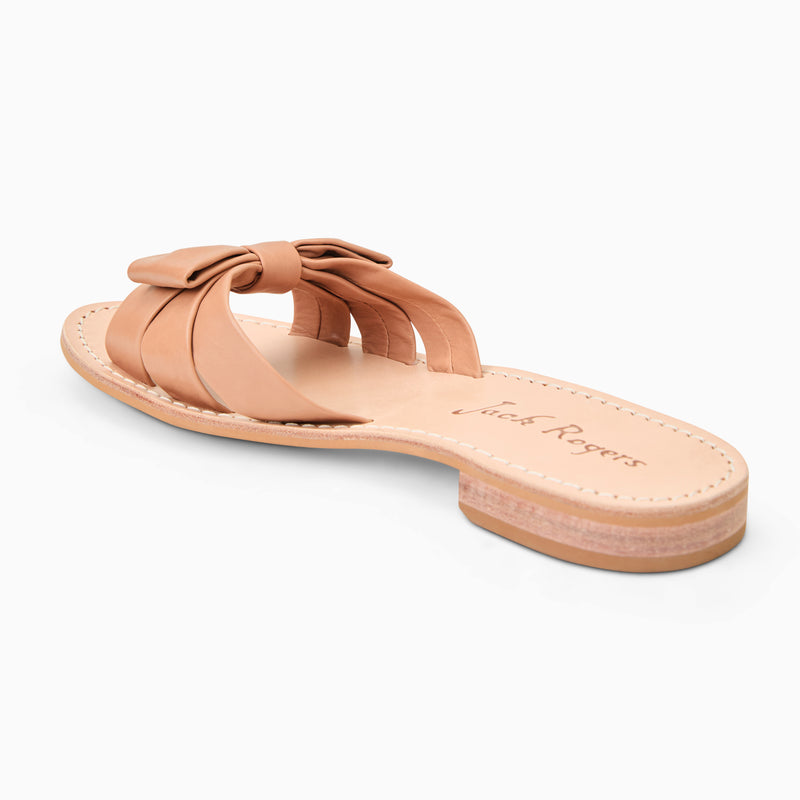 Brightly Bow Leather Sandal