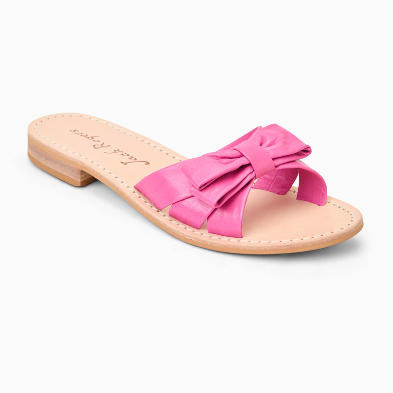 Brightly Bow Leather Sandal
