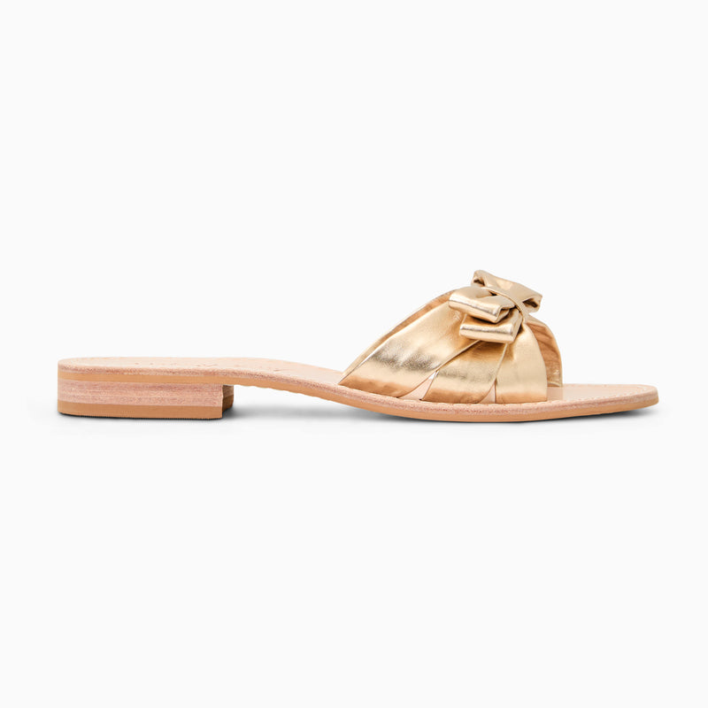 Brightly Bow Leather Sandal