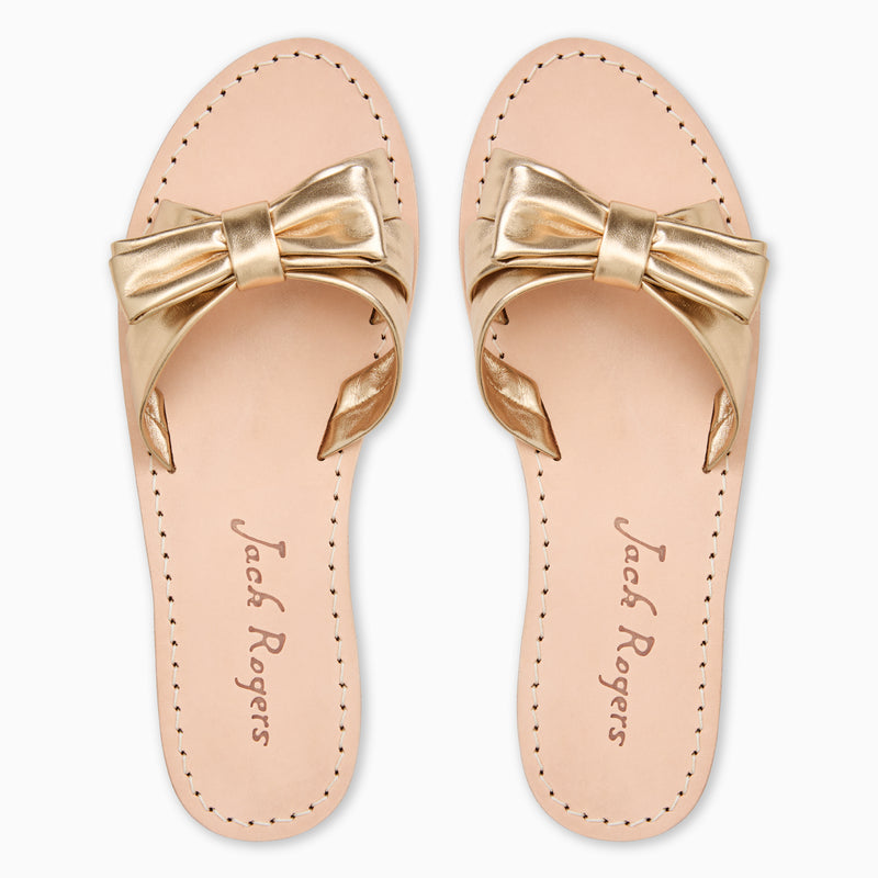 Brightly Bow Leather Sandal