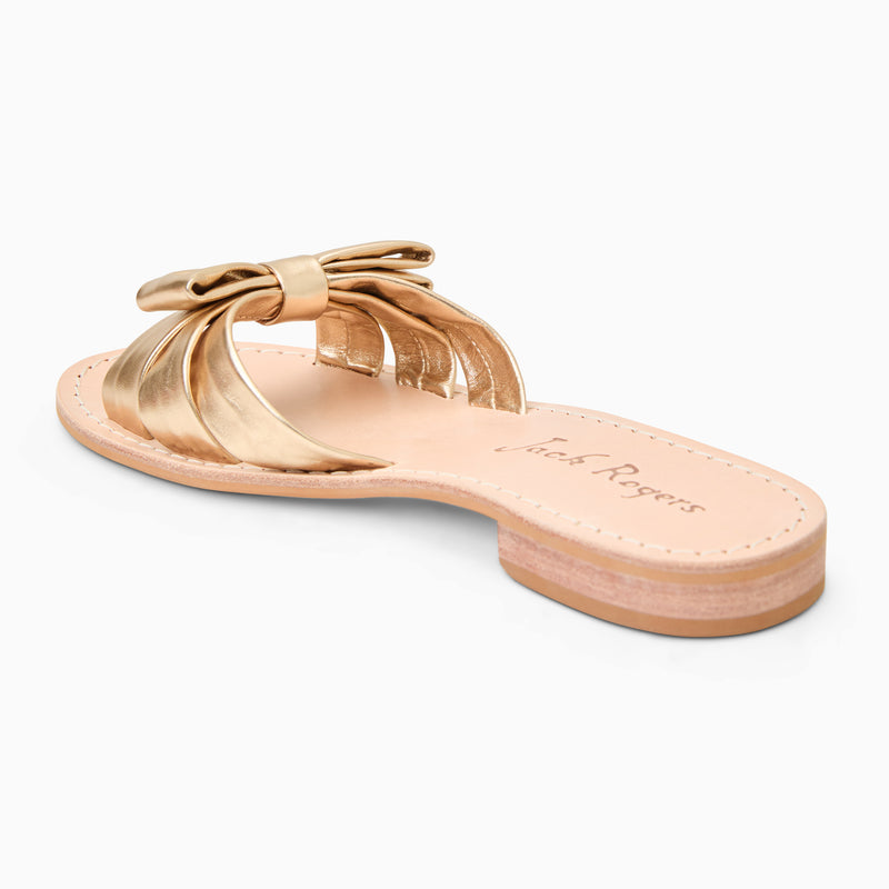 Brightly Bow Leather Sandal