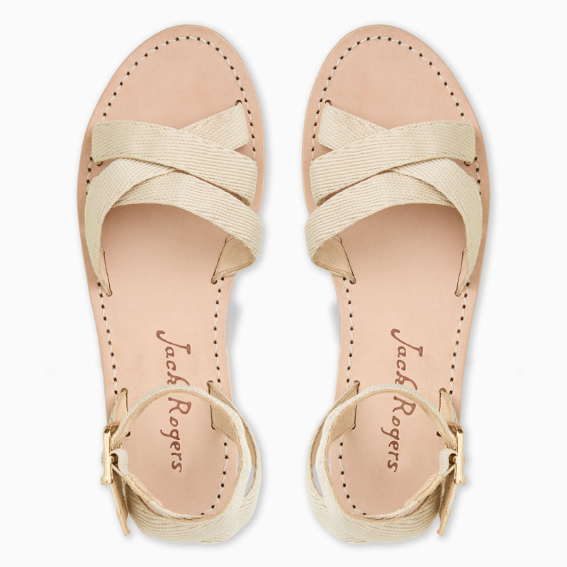 Patti Canvas Flat Sandal