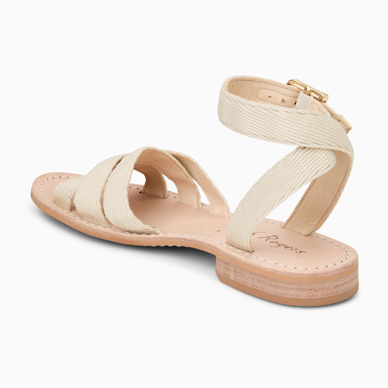 Patti Canvas Flat Sandal