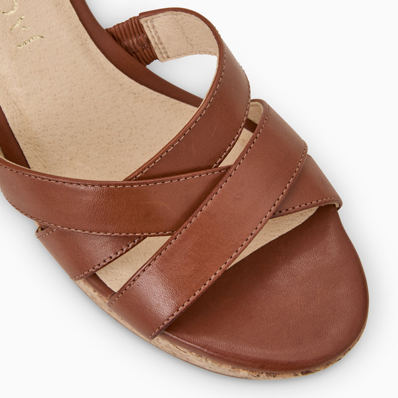 Pippa Leather Platform Wedge
