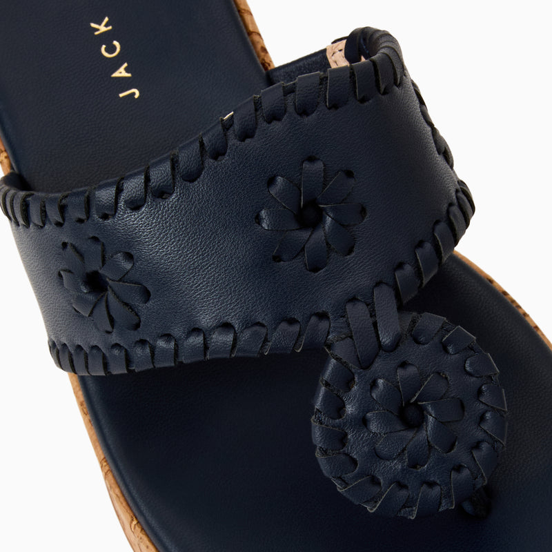 Jacks Leather Mid Wedge