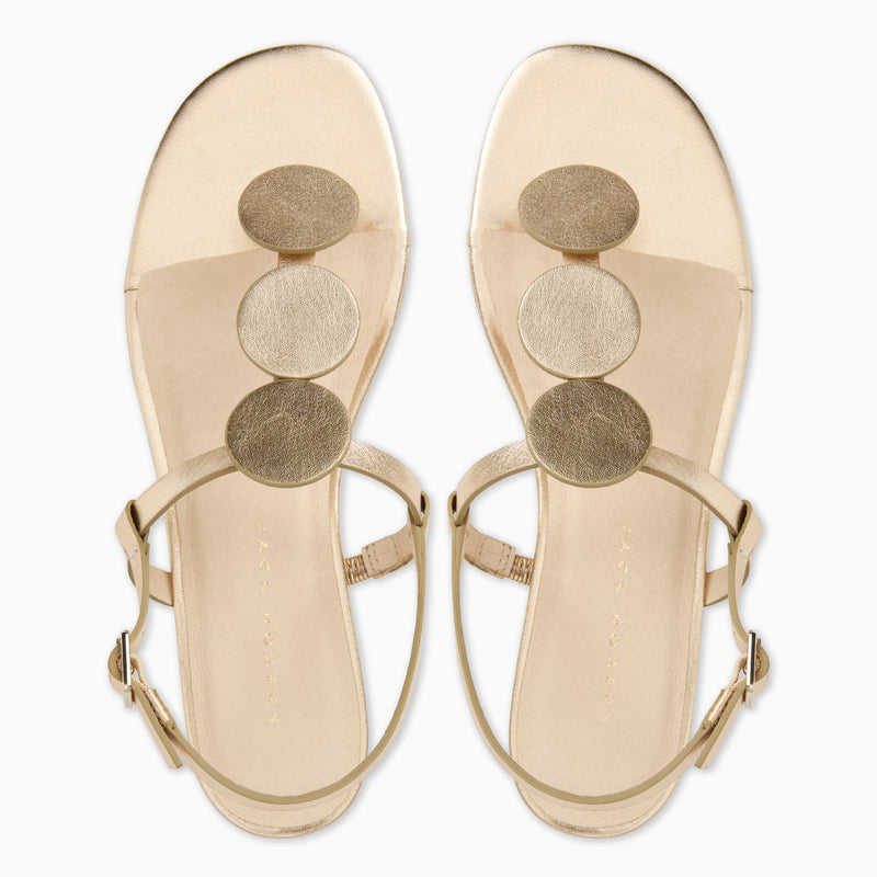 Worth Leather Flat Sandal