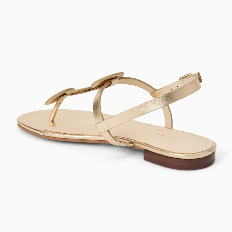 Worth Leather Flat Sandal