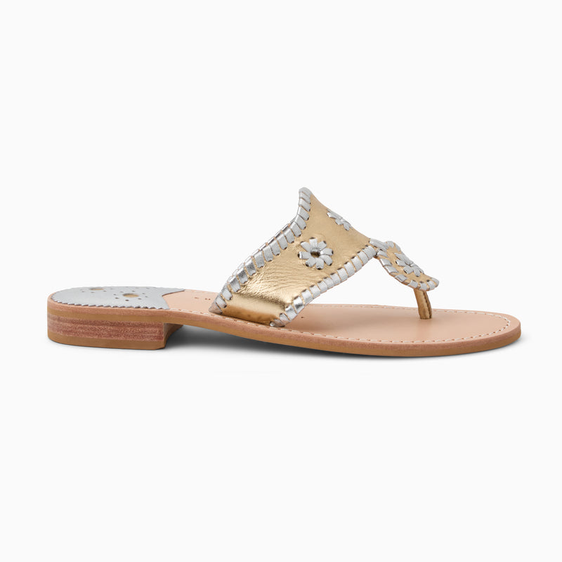 Jacks Leather Flat Sandal