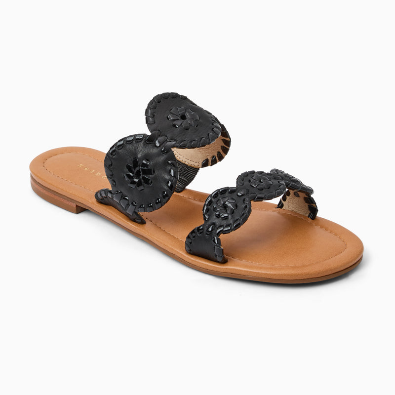Lauren II Leather Slide Sandal