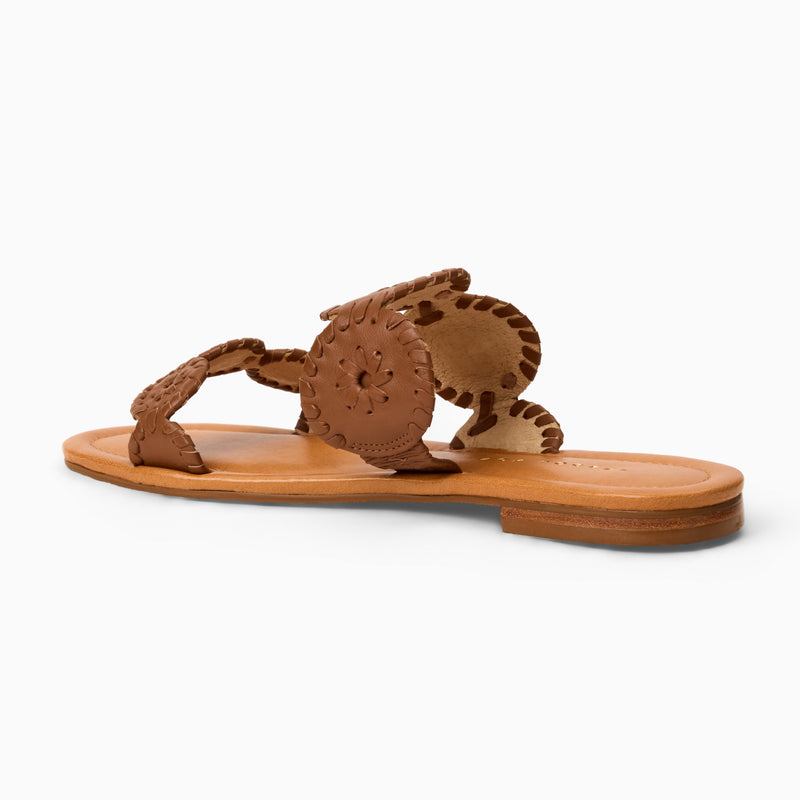 Lauren II Leather Flat Sandal