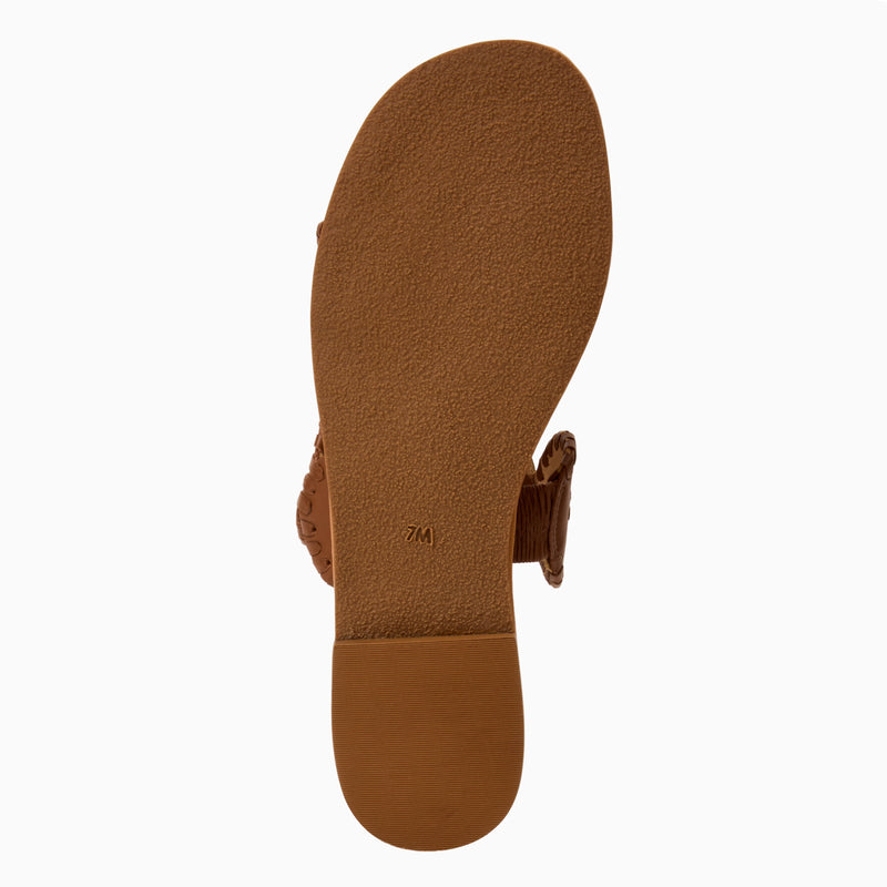 Lauren II Leather Flat Sandal