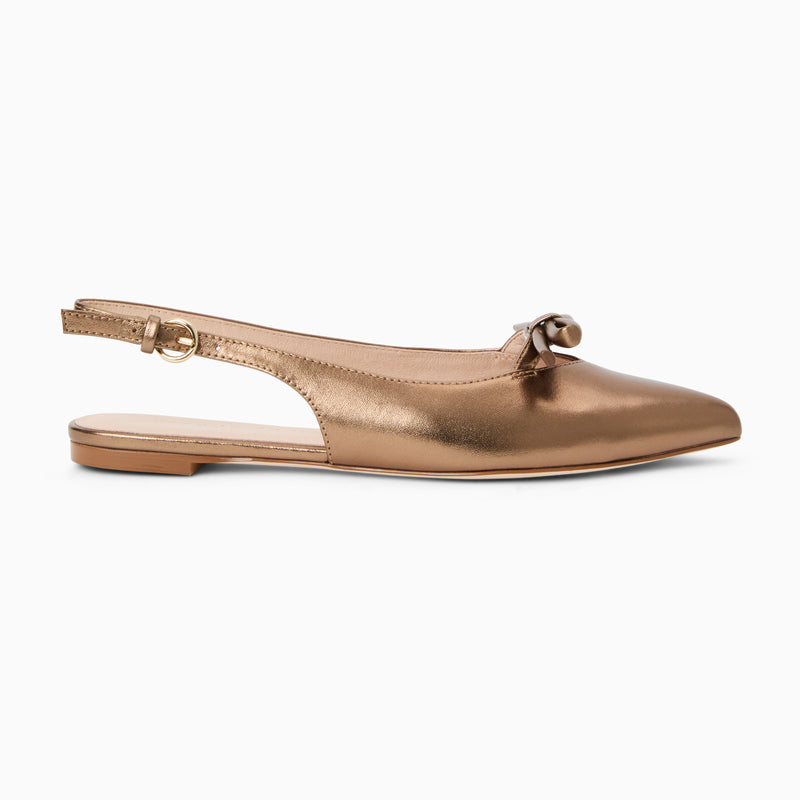 Lennox Leather Slingback Flat