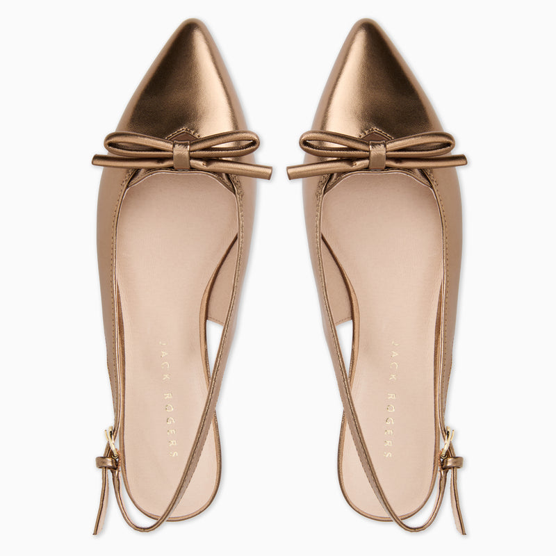 Lennox Leather Slingback Flat