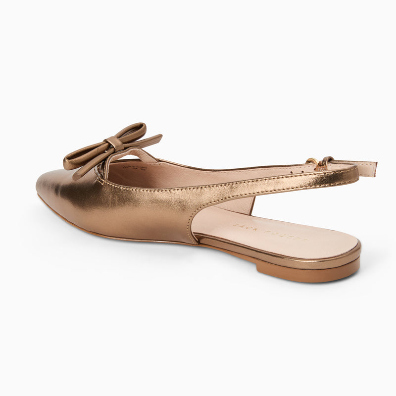 Lennox Leather Slingback Flat