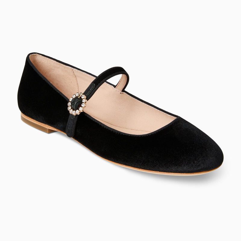 Mizzy Fabric Mary Jane Flat