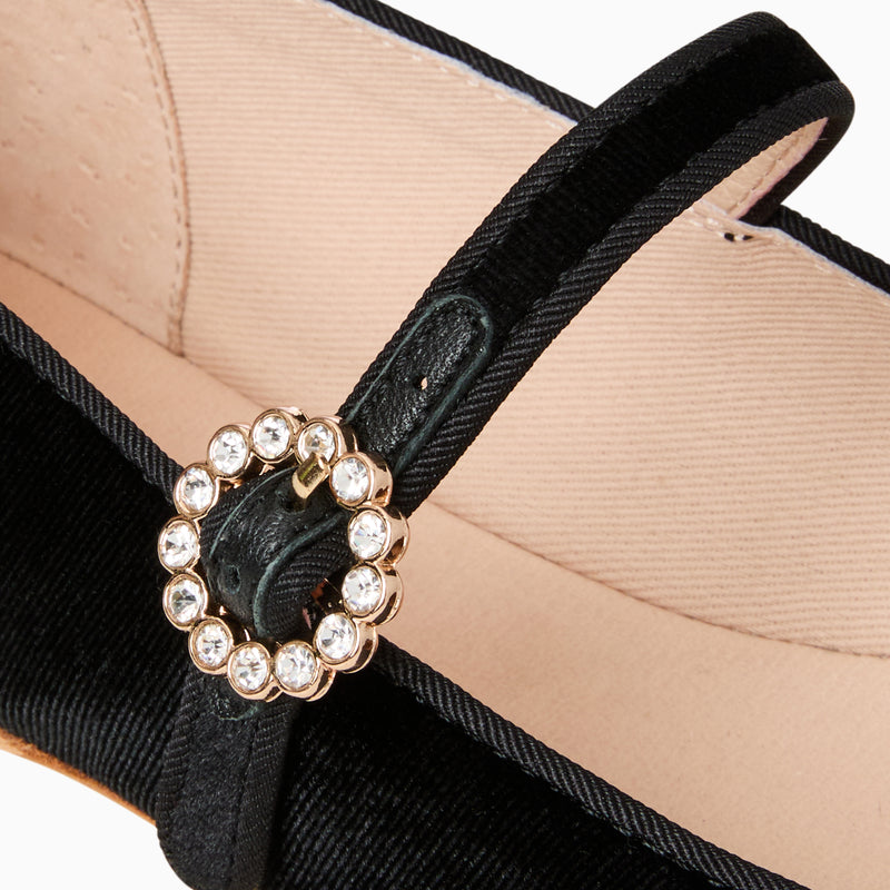 Mizzy Fabric Mary Jane Flat