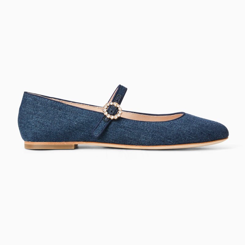 Mizzy Fabric Mary Jane Flat