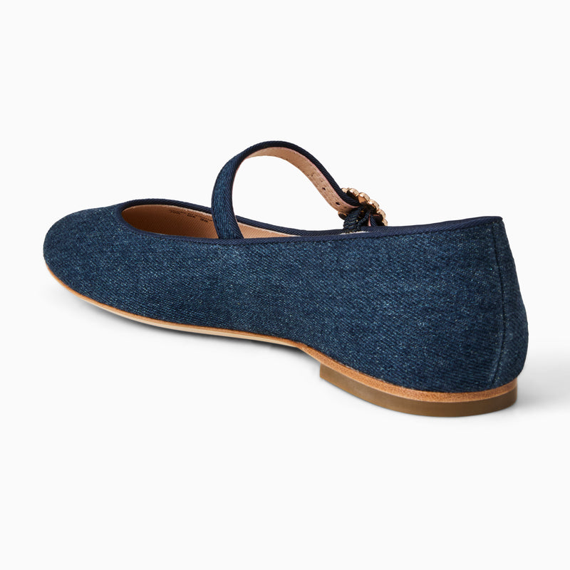 Mizzy Fabric Mary Jane Flat