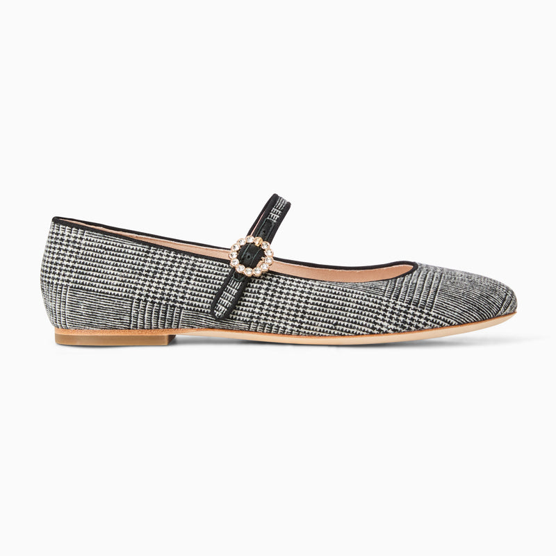 Mizzy Fabric Mary Jane Flat
