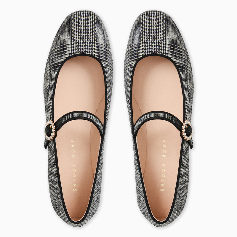 Mizzy Fabric Mary Jane Flat