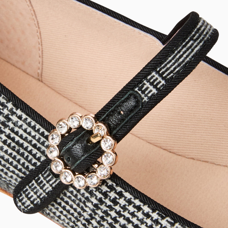 Mizzy Fabric Mary Jane Flat