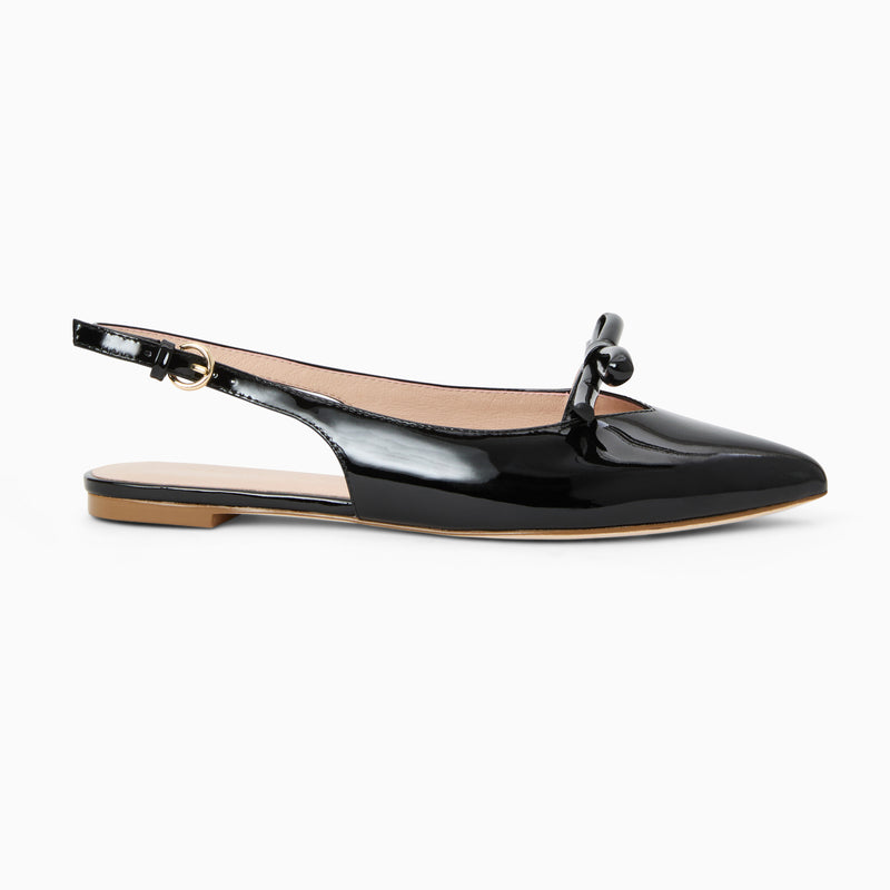 Lennox Leather Slingback Flat