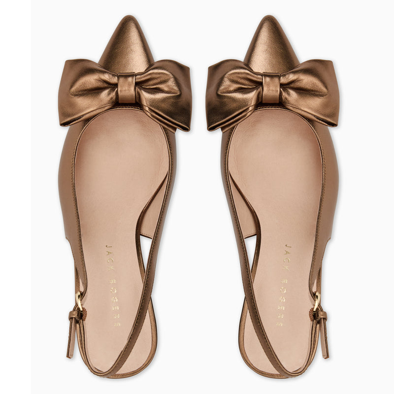 Maclean Leather Bow Slingback Heel