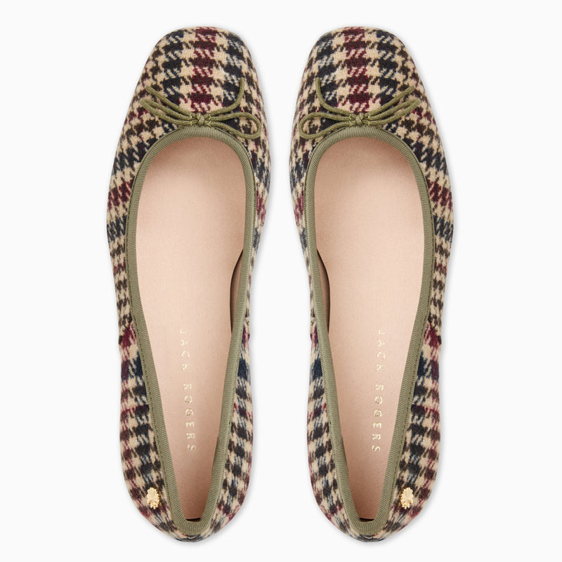 Maddy Fabric Low Block Heel